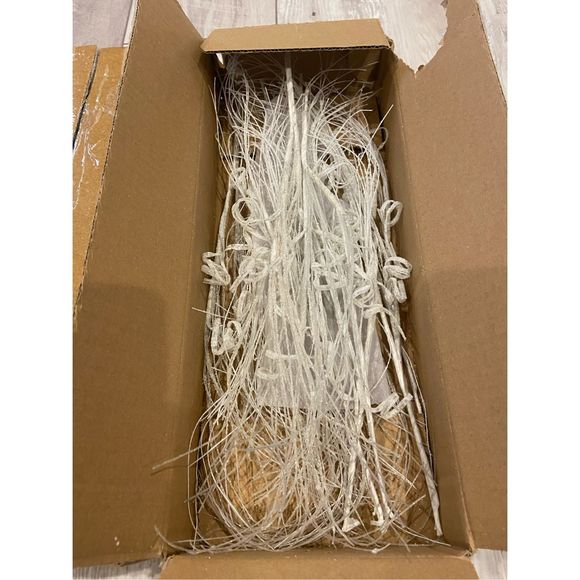 No Brand Holiday 24 White Sparkly Christmas Tree Fillerspicks